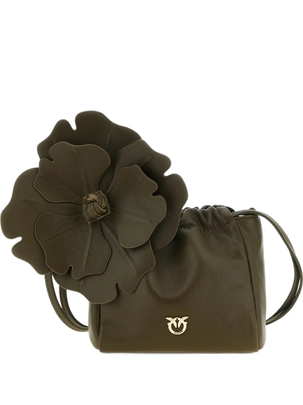 PINKO Love Birds Flower shoulder bag - Verde
