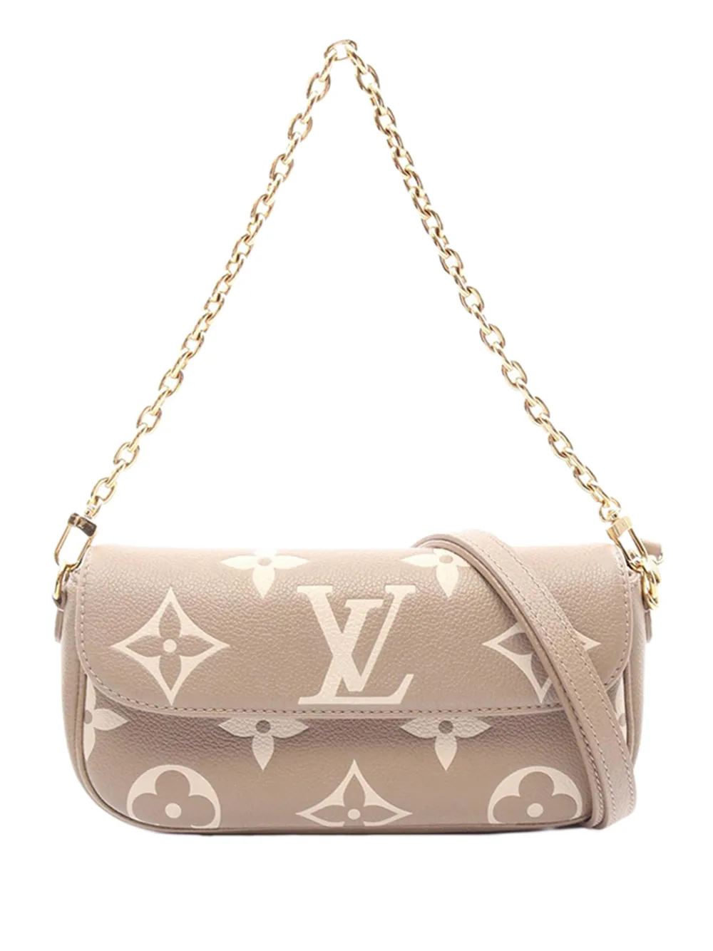 Louis Vuitton Pre-Owned 2021-2026 Bicolor Monogram Empreinte Giant Ivy Wallet on Chain satchel - Braun