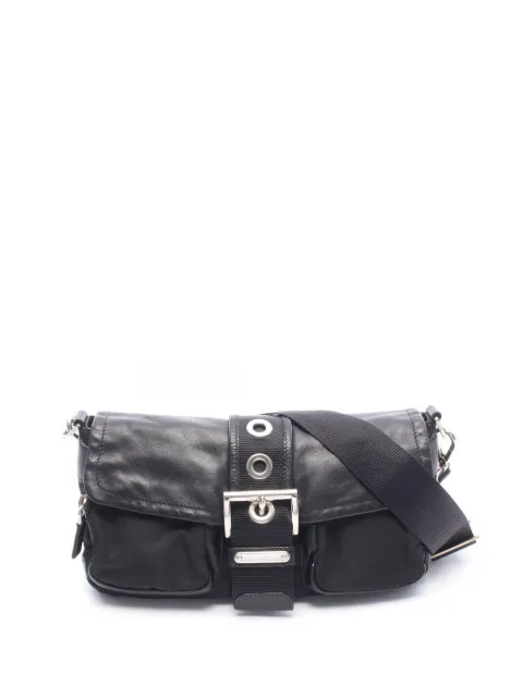 Prada Pre-Owned 2013-2026 Tessuto and Calfskin crossbody bag