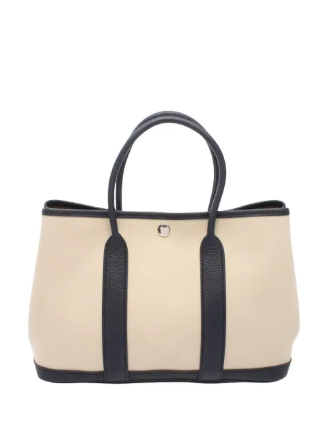 Hermès Pre-Owned 2019 Toile and Negonda Garden Party TPM handbag