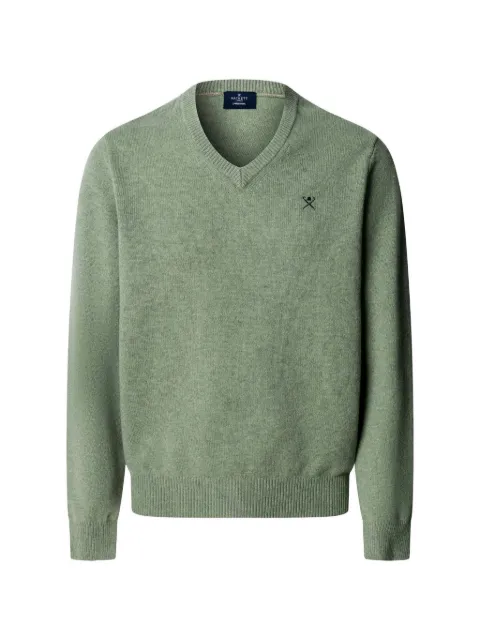 Hackett London lambswool V-neck sweater