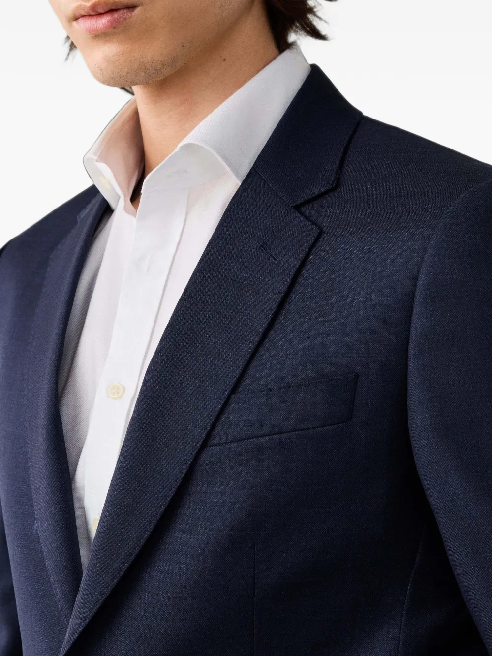 Hackett London Belgravia wollen blazer Blauw