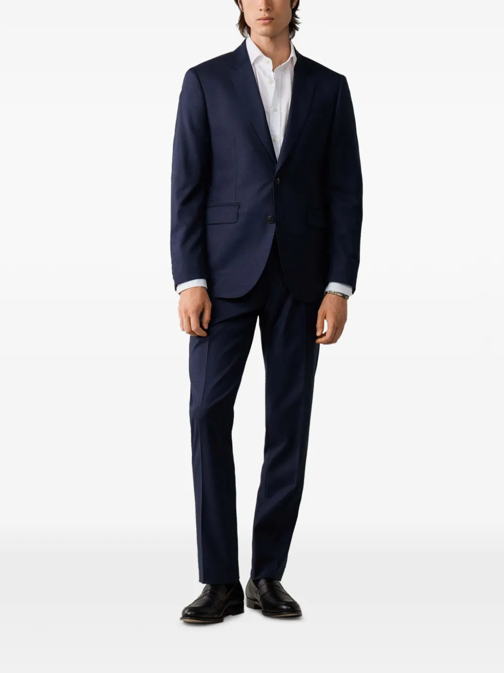 Hackett London Belgravia wollen blazer Blauw