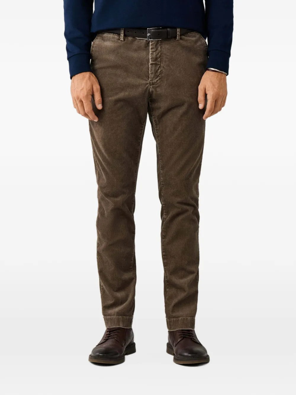 Hackett London Kensington ribfluwelen broek Bruin