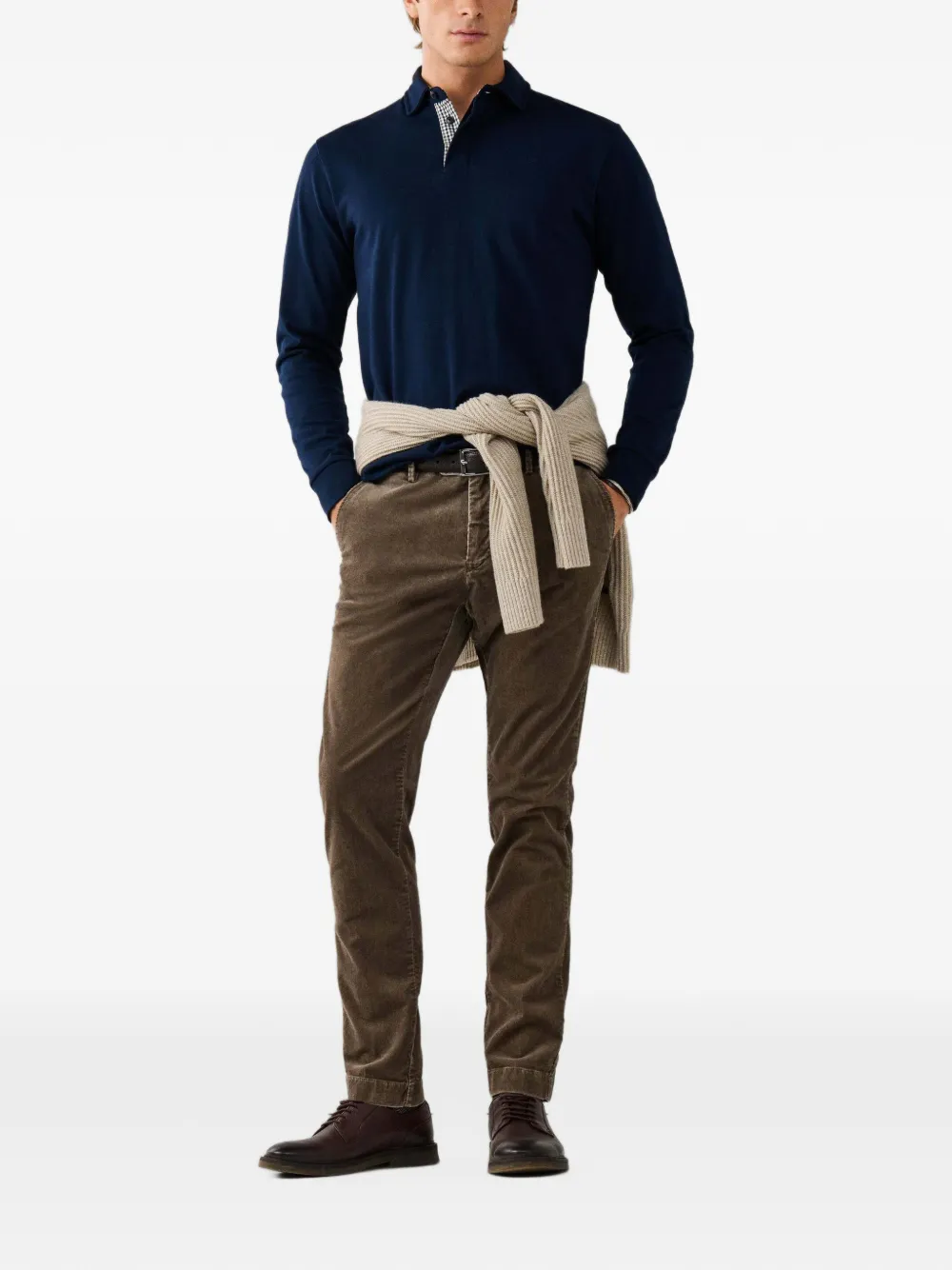 Hackett London Kensington corduroy trousers - Marron Hackett London Kensington corduroy trousers - Marron