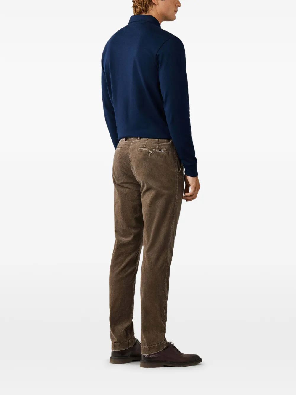 Hackett London Kensington ribfluwelen broek Bruin