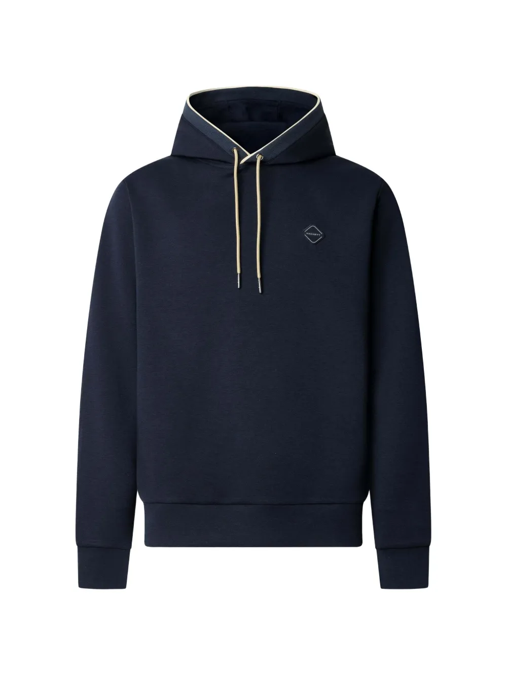 Hackett London Felpa con cappuccio, profili e applicazione con logo - Blu