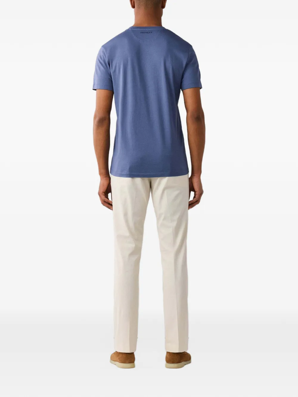 Hackett London T-shirt met geborduurd logo Blauw