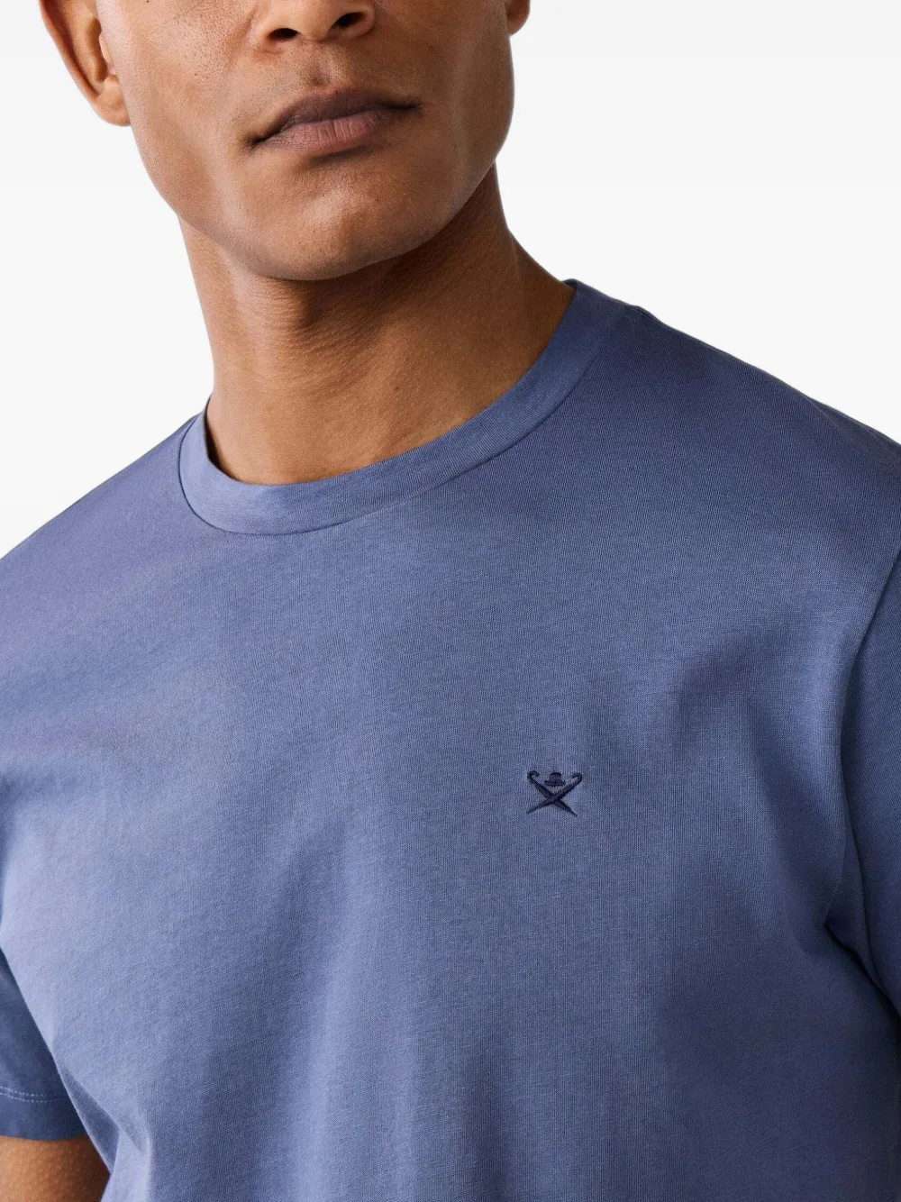 Hackett London T-shirt met geborduurd logo Blauw