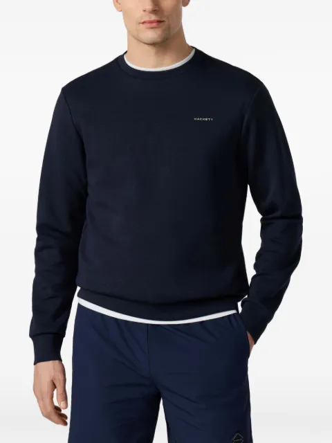Hackett London sudadera con cuello redondo y logo estampado