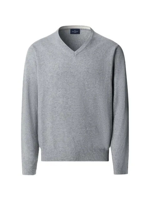 Hackett London London V-neck elbow-patch sweater