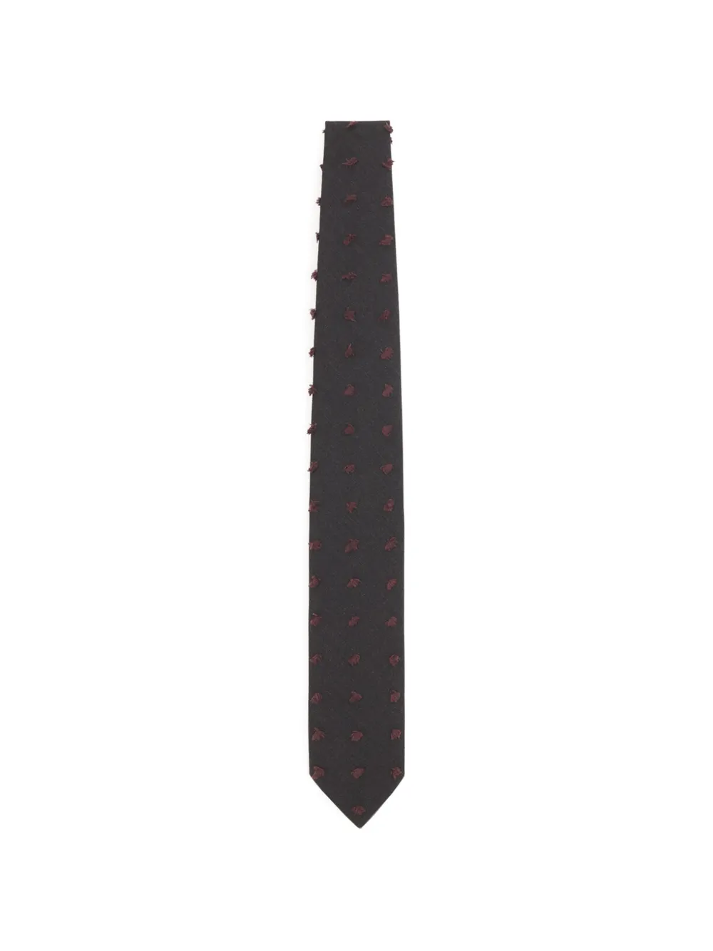 Lanvin polka-dot woven tie - Nero