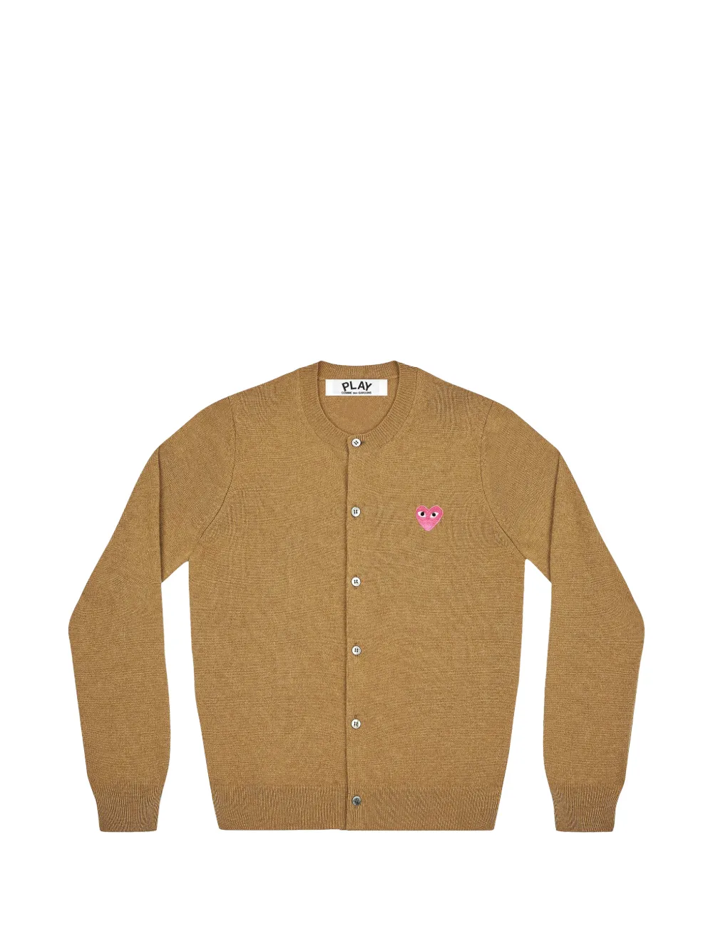 Comme Des Garçons Play Cardigan Play con applicazione - Toni neutri