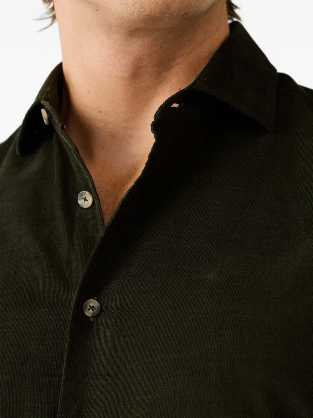 Hackett London Overhemd met lange mouwen Groen