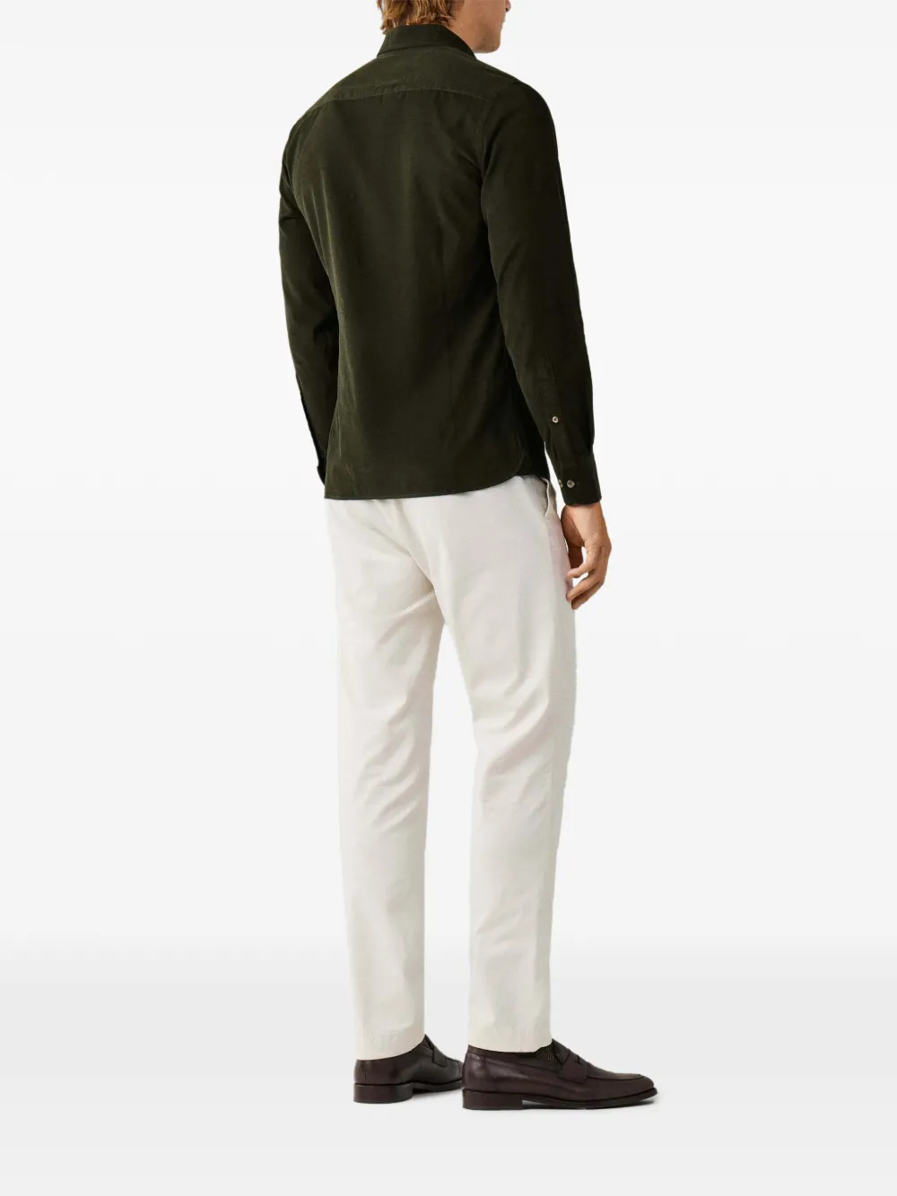 Hackett London Overhemd met lange mouwen Groen