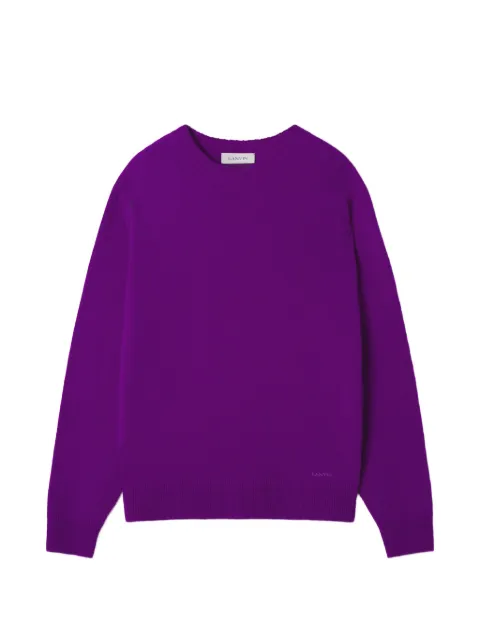 Lanvin logo-embroidered cashmere sweater