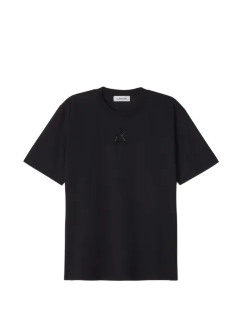 Lanvin Mother and Child embroidered cotton jersey T-shirt