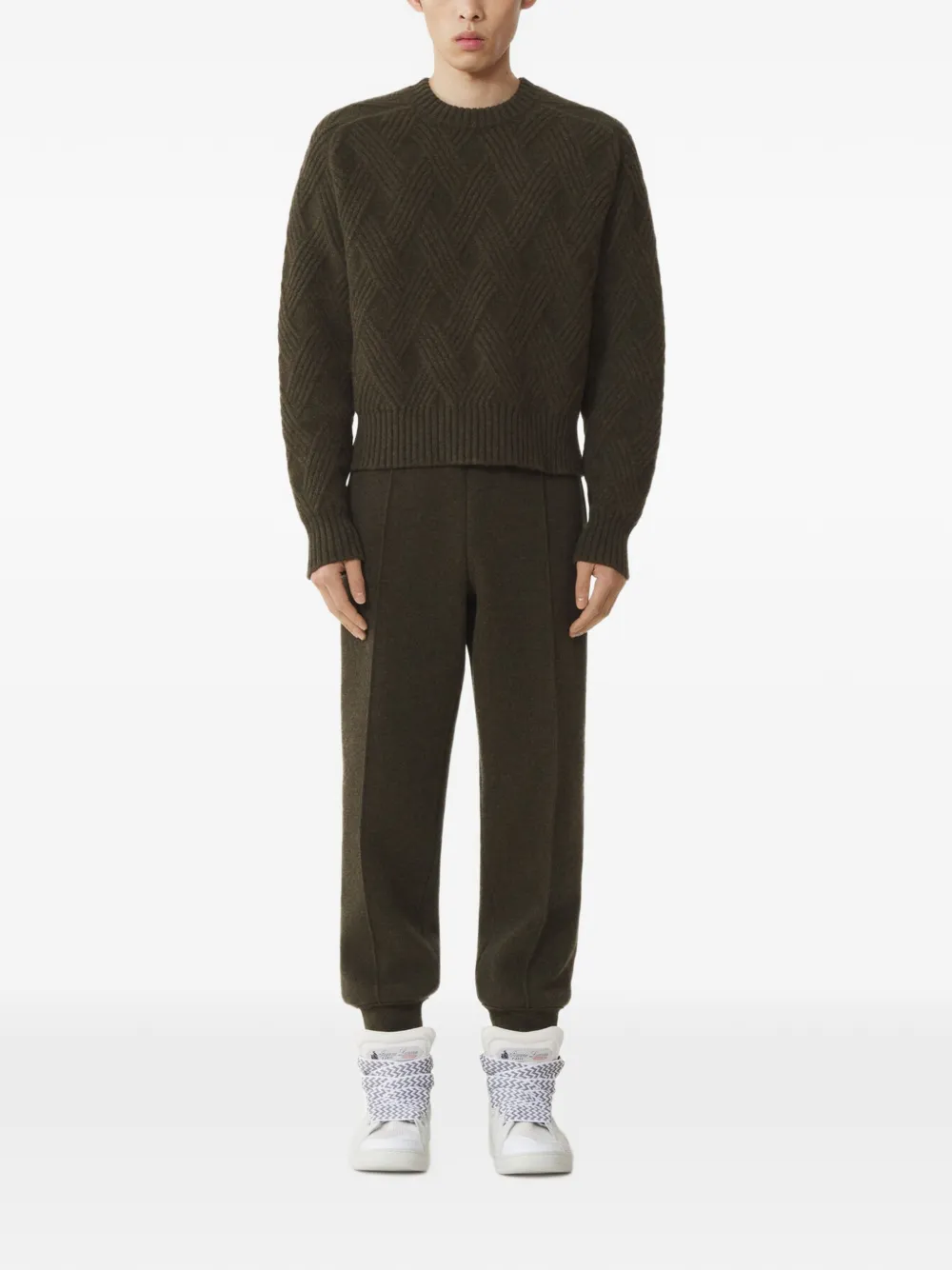 Lanvin Trainingsbroek met logopatch Groen