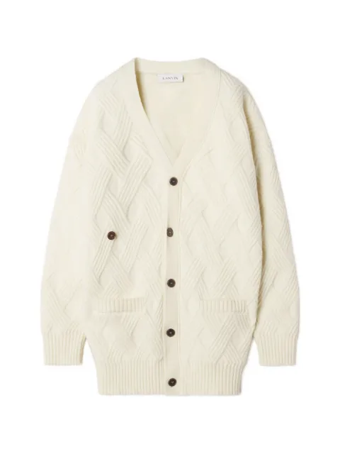 Lanvin cable-knit loose-fit cardigan