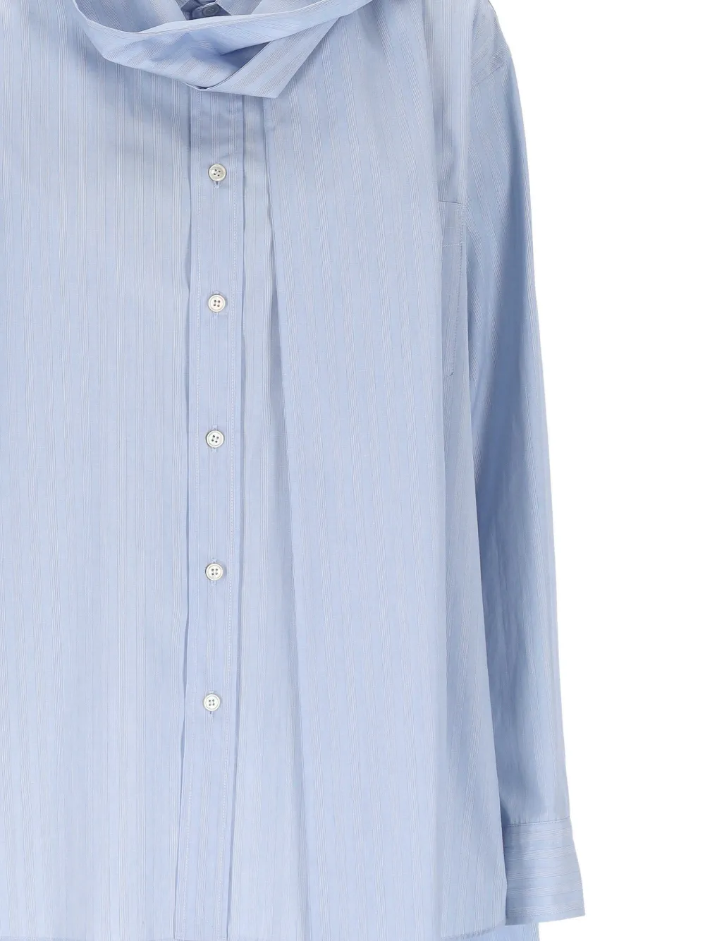 The Erose Salvador blouse met sjaaldetail Blauw