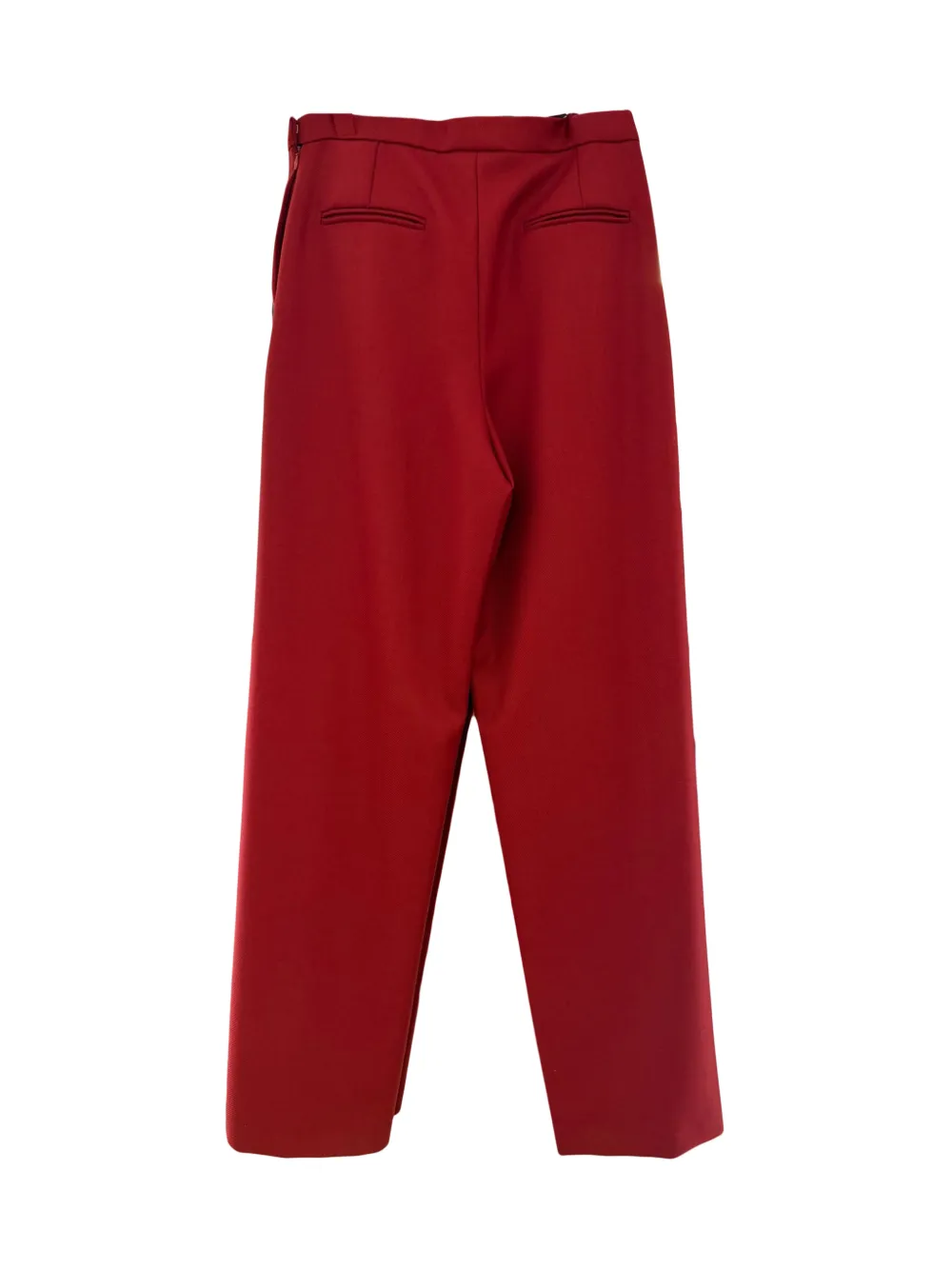 Maison Rabih Kayrouz High waist plooibroek Rood
