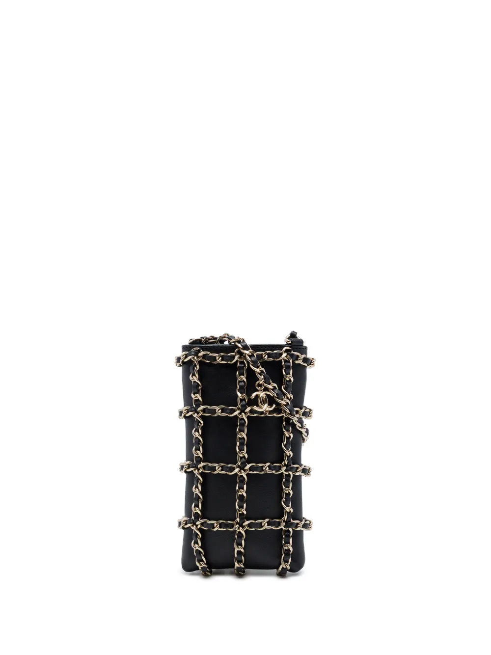 CHANEL Pre-Owned 2020 Lambskin Tech Me Out Clutch With Chain crossbody bag - Nero