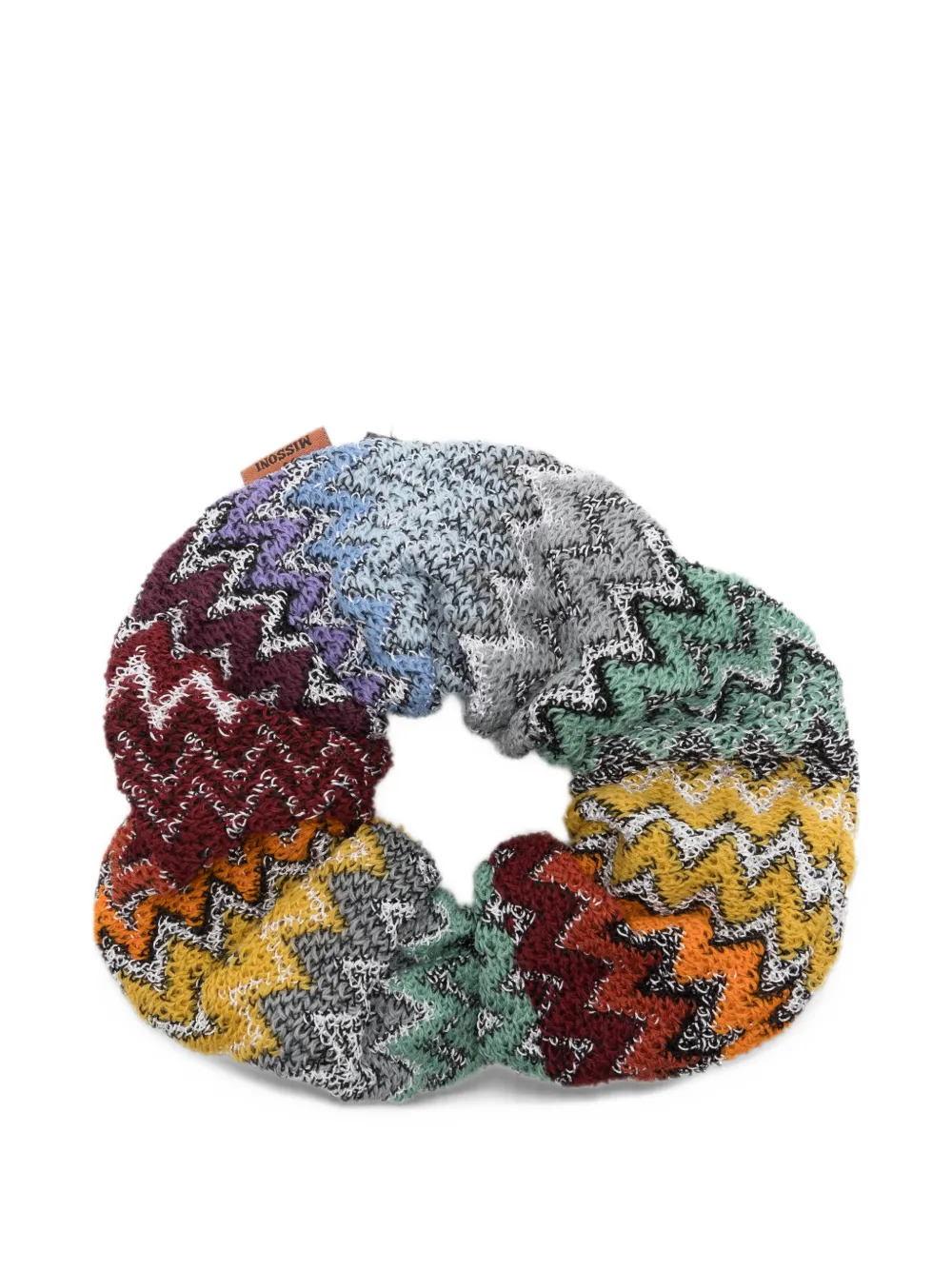 Missoni zigzag-knit scrunchie Grijs