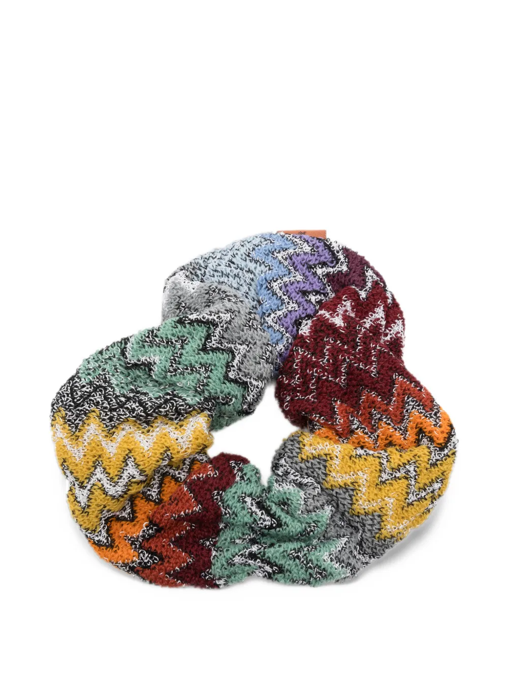 Missoni zigzag-knit scrunchie Grijs