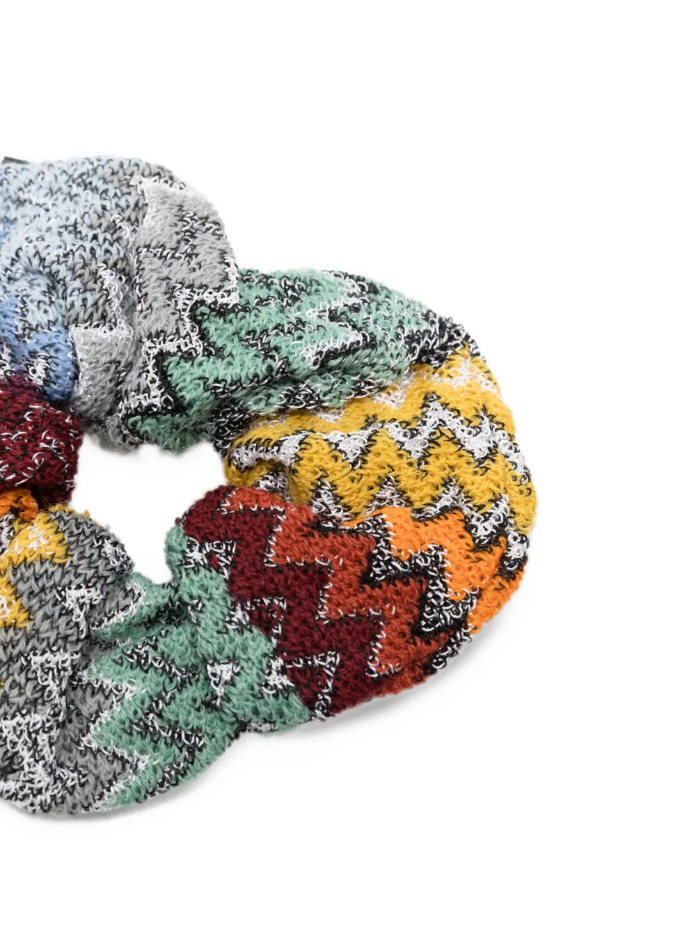 Missoni zigzag-knit scrunchie Grijs