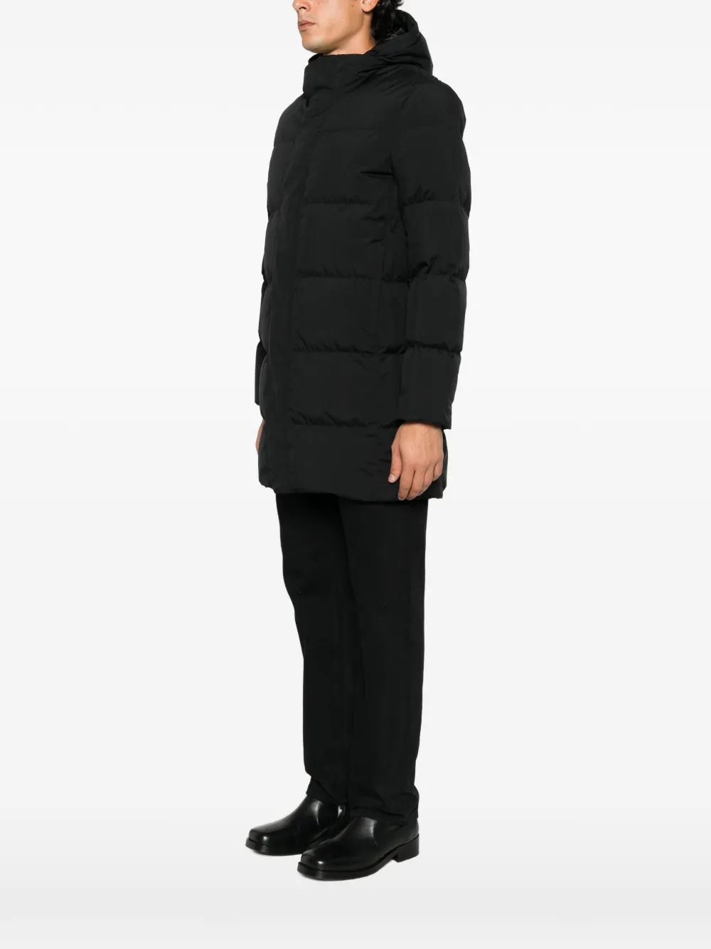 Herno hooded padded coat Zwart