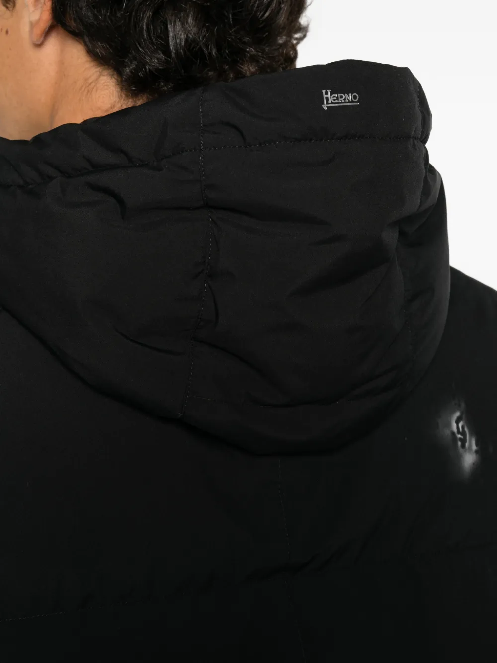 Herno hooded padded coat Zwart