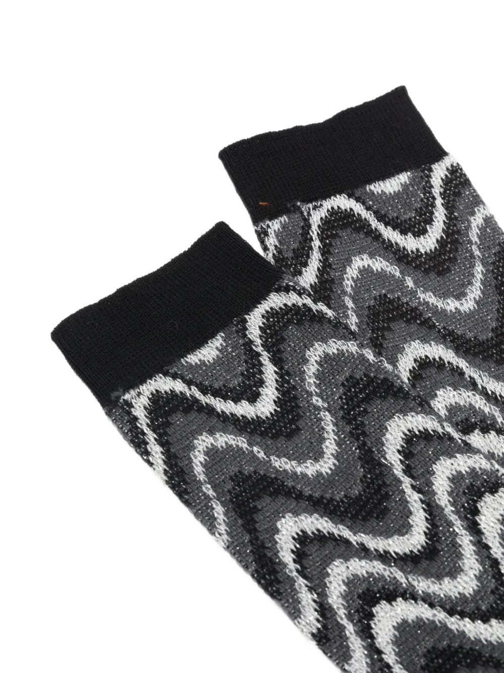 Missoni zigzag knit socks Zwart