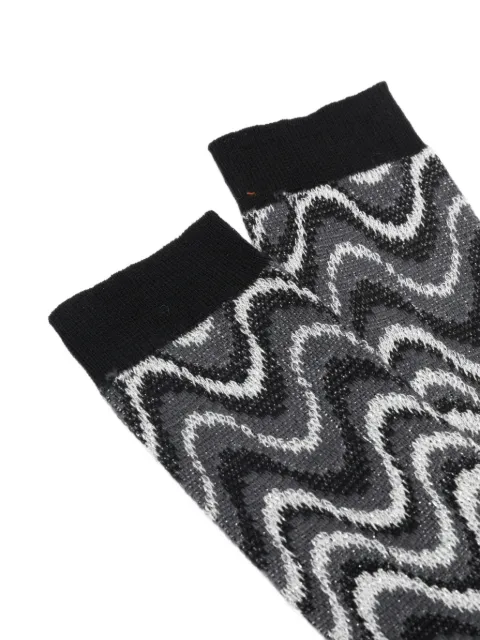 Missoni zigzag knit socks
