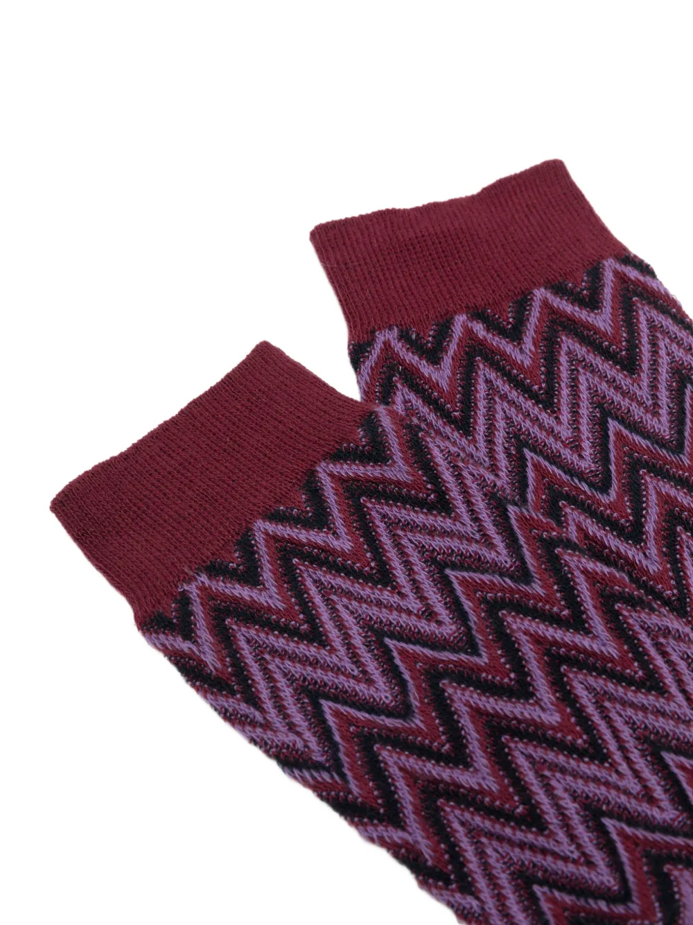Missoni zigzag-knit socks Rood