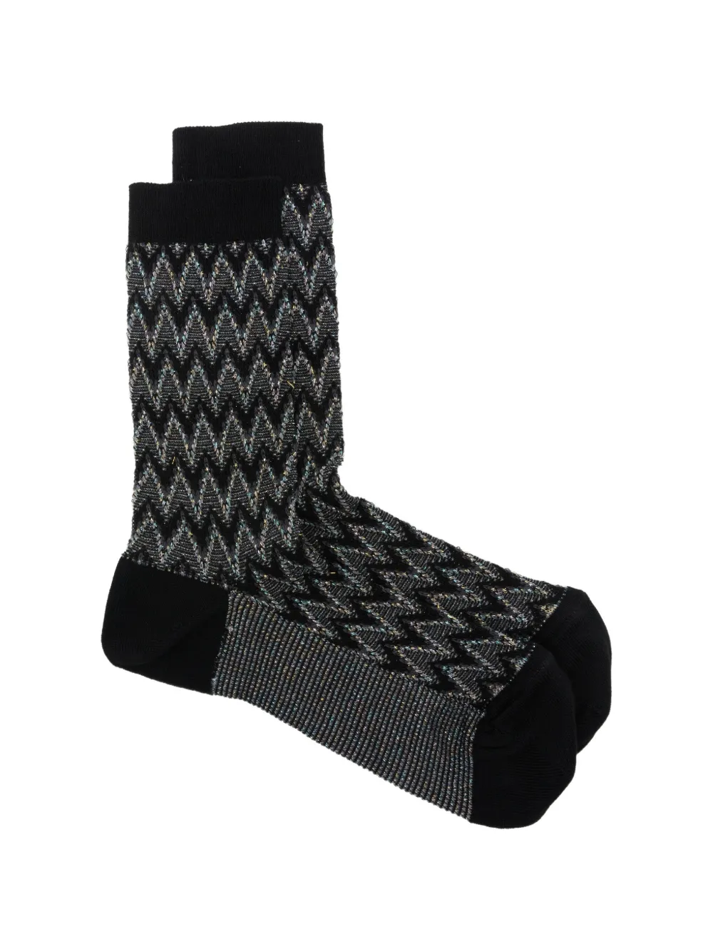 Missoni zigzag-knit socks - Noir