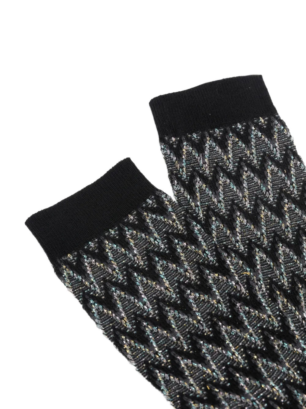 Missoni zigzag-knit socks Zwart