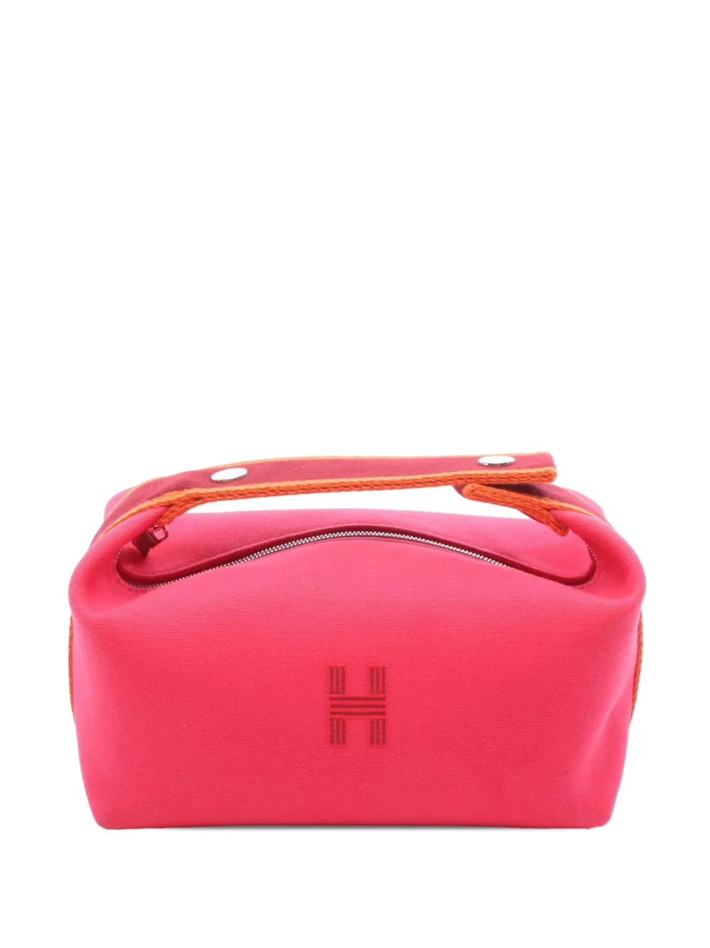 Hermès Pre-Owned 2015-2026 Small Toile Bride A Brac Case vanity bag - Rosa