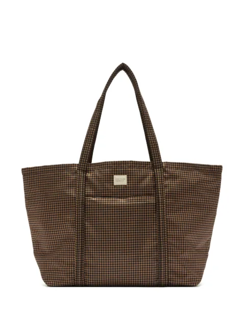 Loeffler Randall Dina gingham-check tote bag