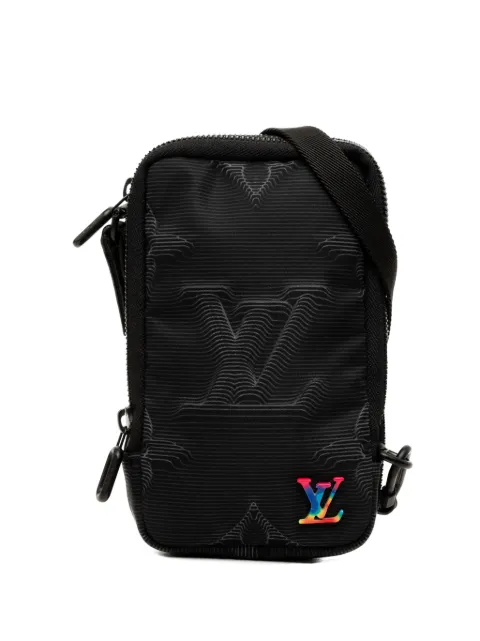 Louis Vuitton Pre-Owned 2021-2026 Monogram Nylon 2054 Double Phone Pouch crossbody bag