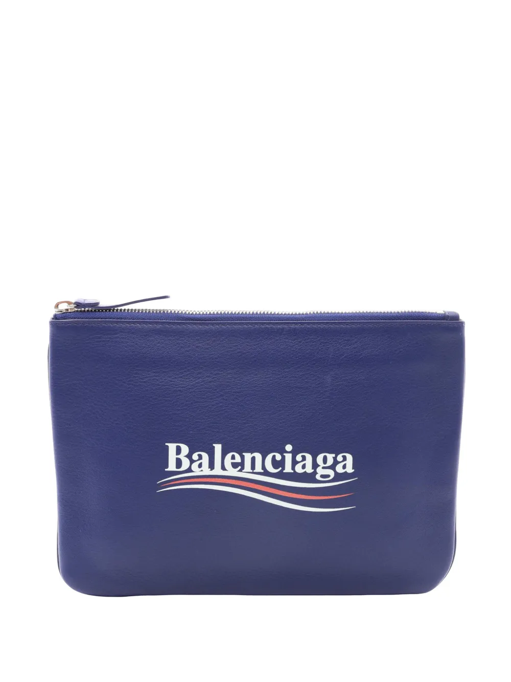 Balenciaga Pre-Owned 2018-2026 Calf Everyday clutch bag - Blau