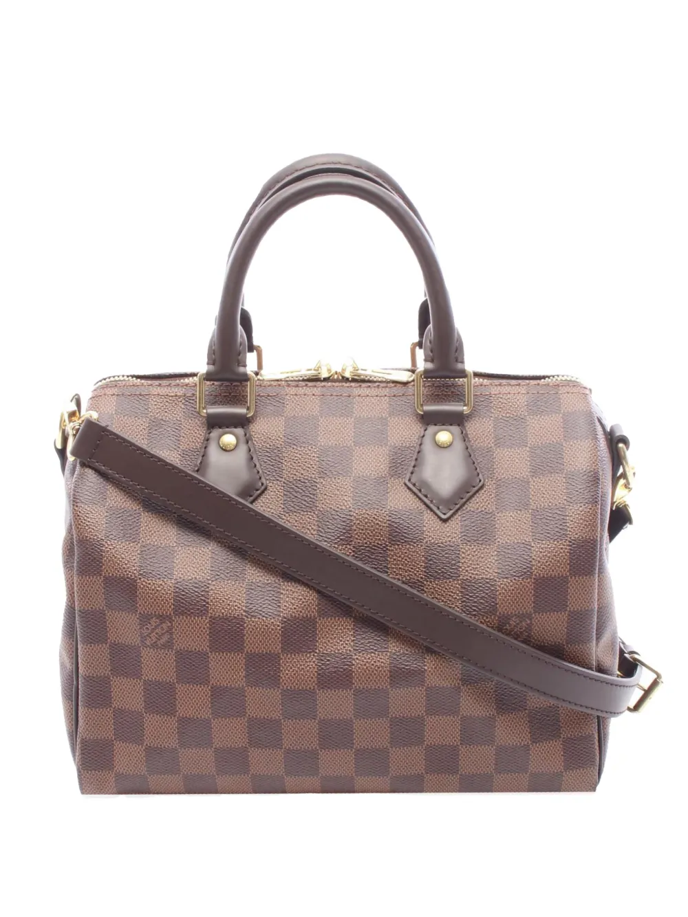 Louis Vuitton Pre-Owned 2010-2026 Damier Ebene Speedy Bandouliere 25 satchel - Braun