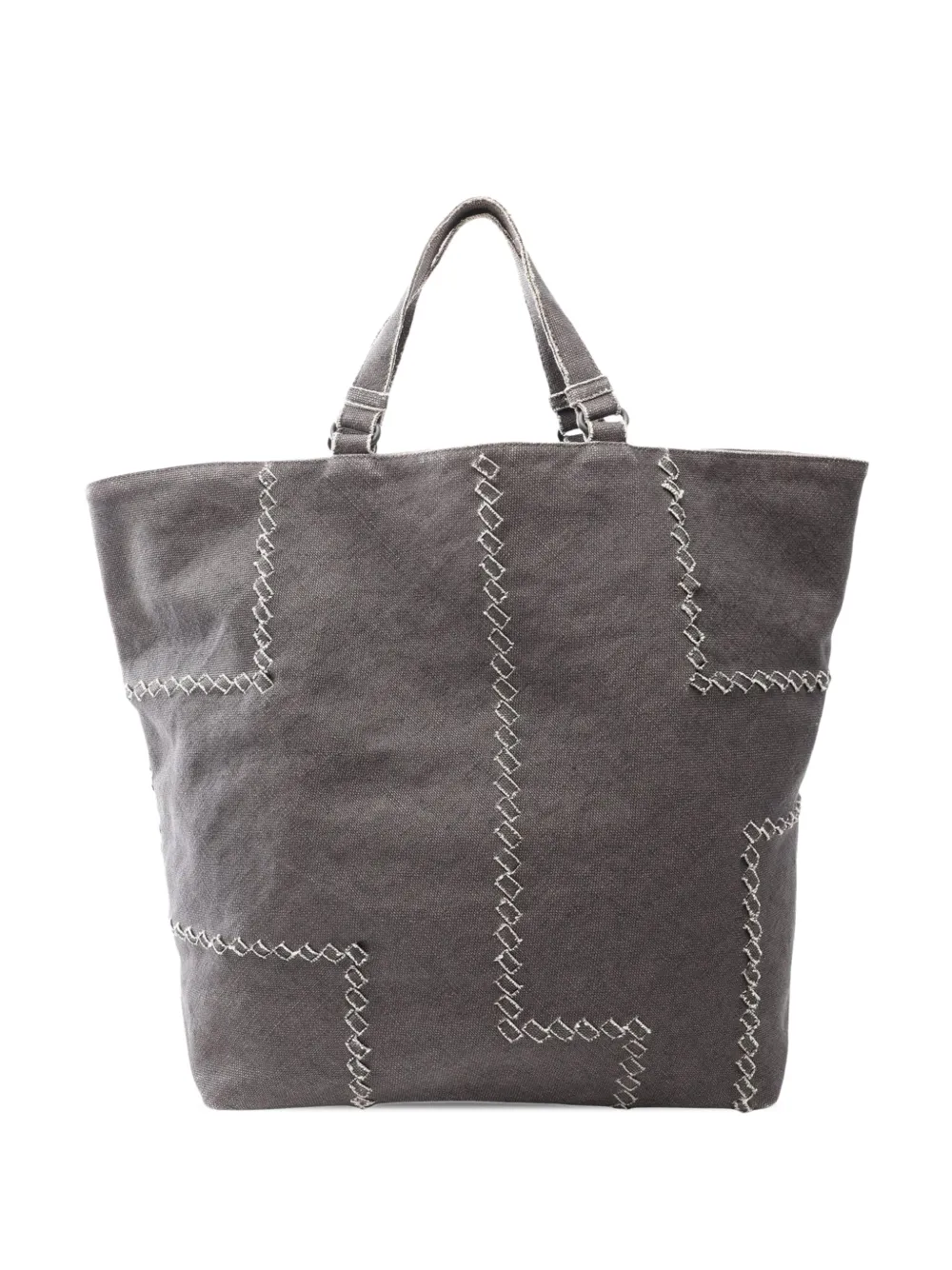 Bottega Veneta Pre-Owned 2012-2026 Canvas tote bag - Gris Bottega Veneta Pre-Owned 2012-2026 Canvas tote bag - Gris