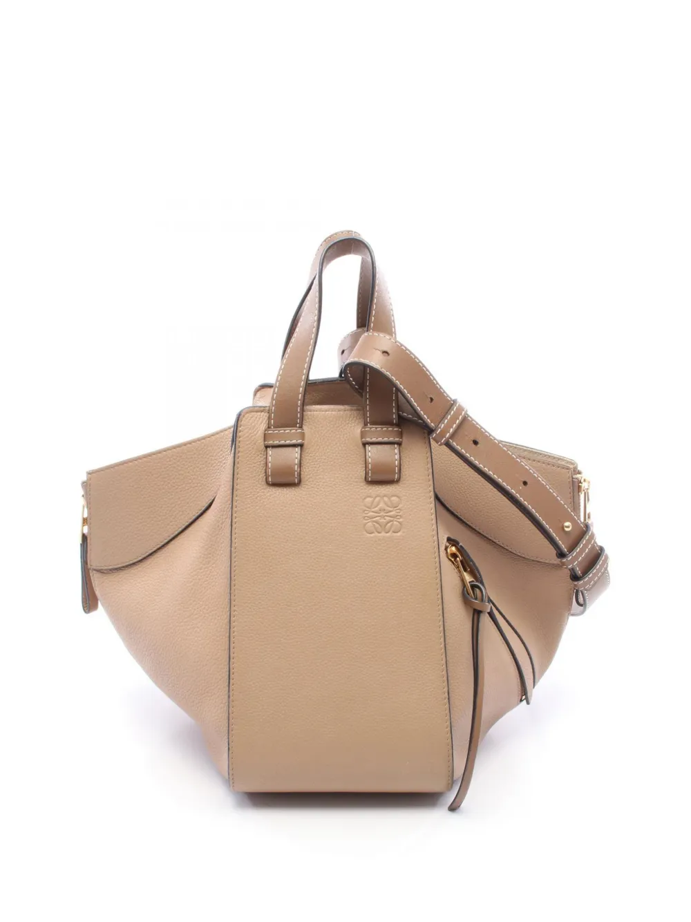 Loewe Pre-Owned 2015-2026 Small Leather Hammock Bag satchel - Nude