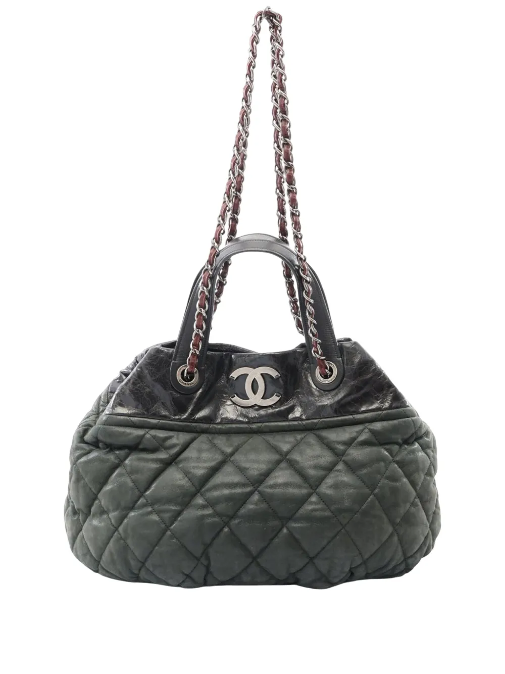 CHANEL Pre-Owned 2009-2010 In The Mix satchel - Verde