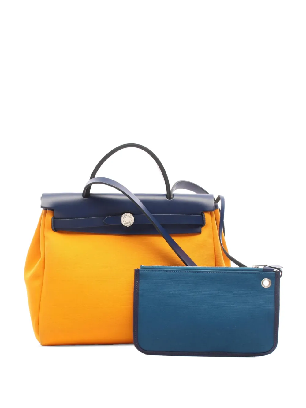 Hermès Pre-Owned 2022 Toile Verso Herbag Zip 31 satchel - Gelb