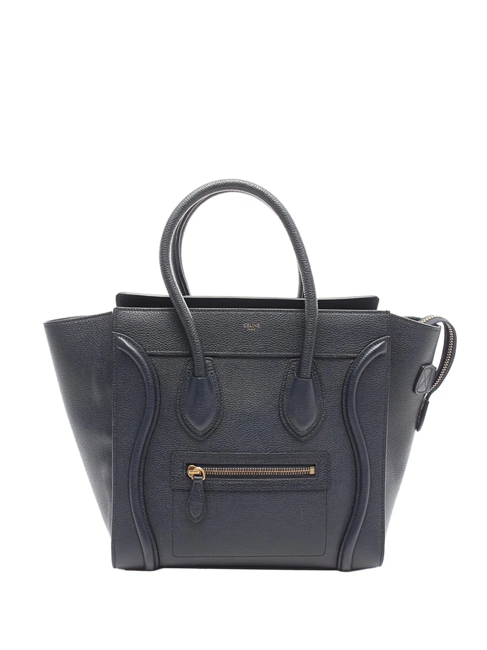 Celine Pre-Owned 2000-2026 Micro Leather Luggage Tote handbag - Blau