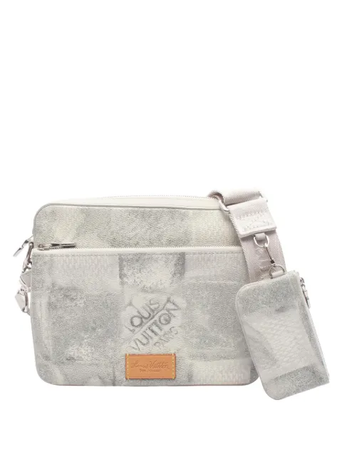 Louis Vuitton Pre-Owned 2021-2026 Damier Salt Trio Messenger Bag crossbody bag