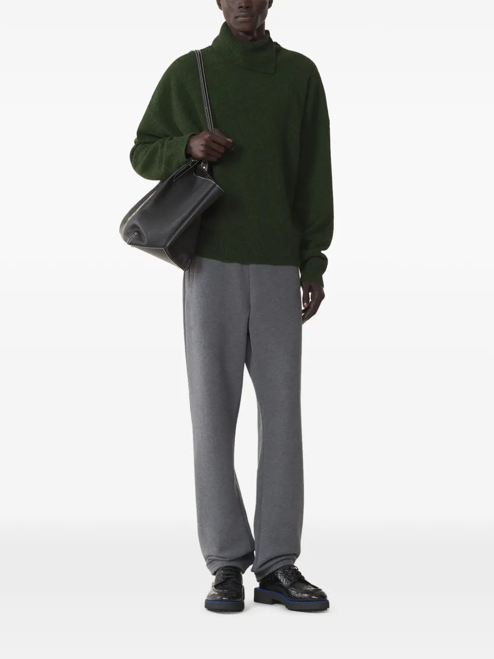 Lanvin Kasjmier trui met knopen Groen