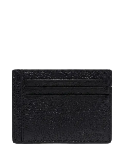 Kiton grained leather cardholder