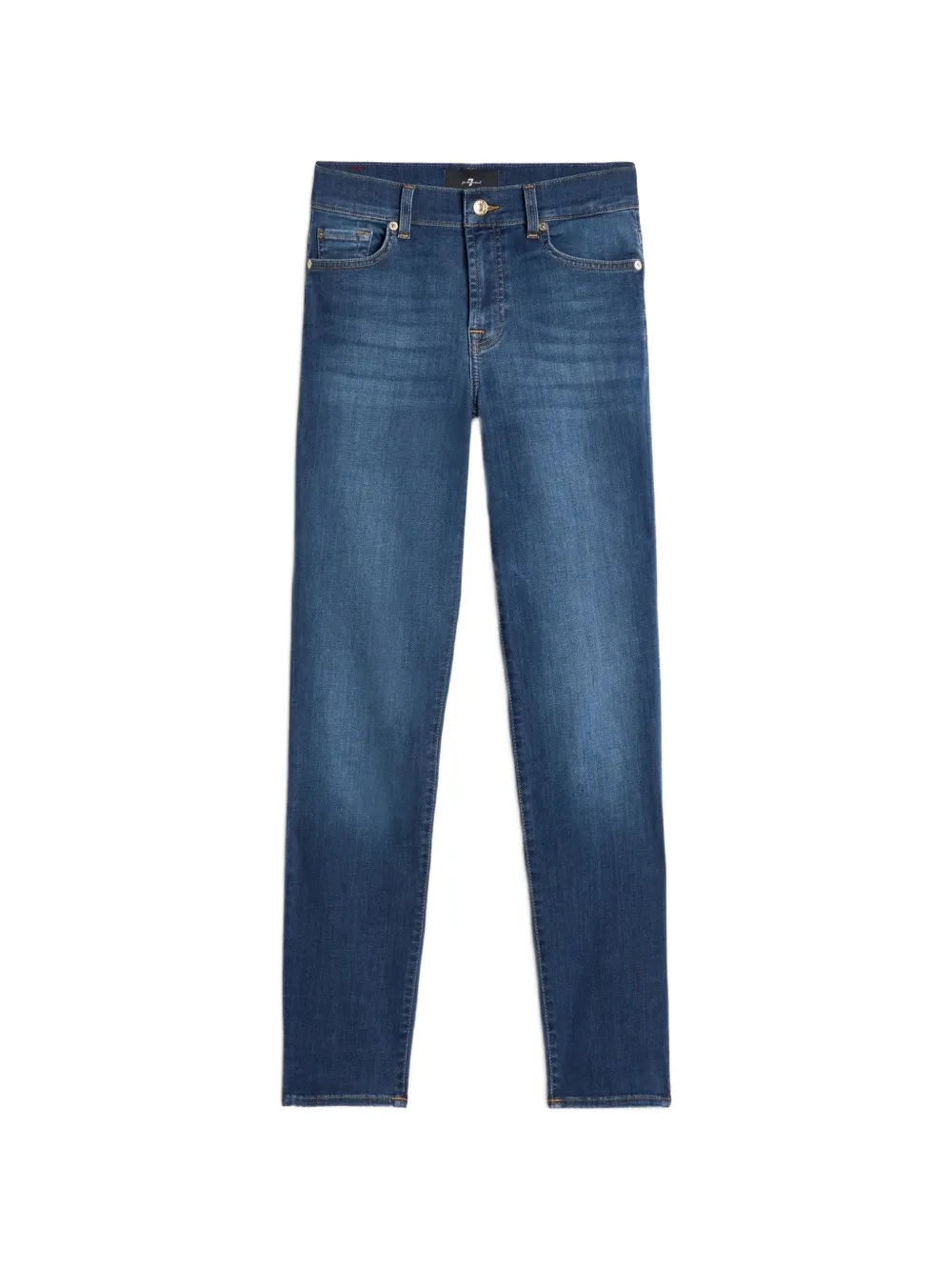 7 For All Mankind faded-effect slim-fit jeans - Blau